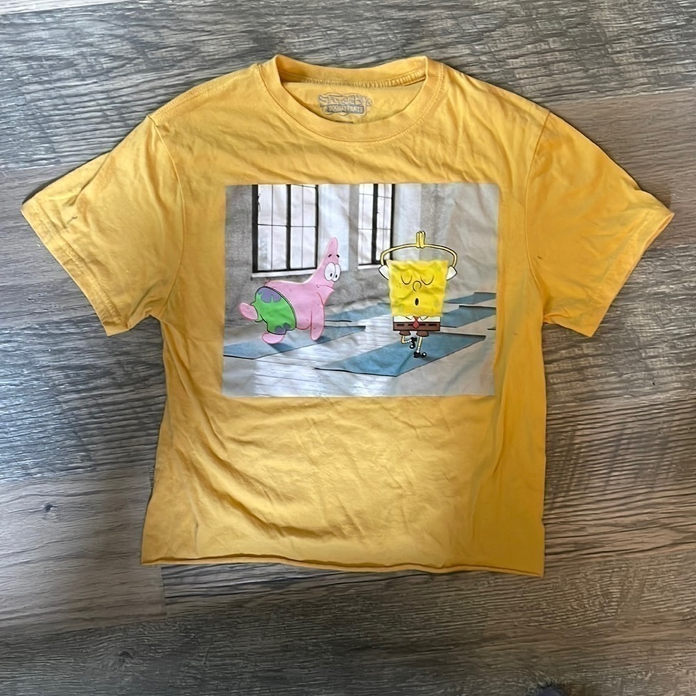 Nickelodeon‎ SpongeBob and Patrick yellow T-shirt size small